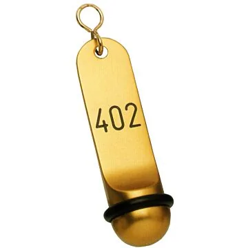 Contacto Hotel-Schlüsselanhänger, klassisch, goldfarben