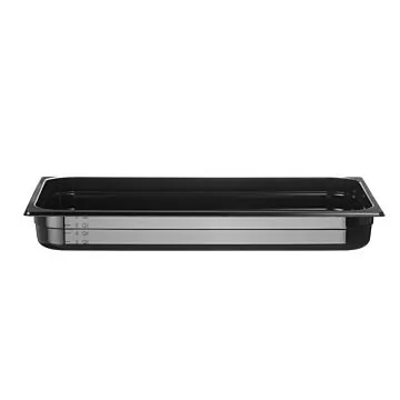 Hendi Gastronorm Behälter 1/1, GN 1/1, 9 L, Schwarz, 530 x 325 x (H) 65 mm