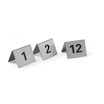 Hendi Tischnummern, Nummer 1 - 12, 50 x 35 x (H) 40 mm