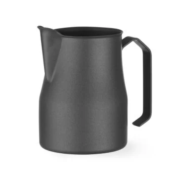 Hendi Milchkännchen mit V-förmigem Ausguss, mattschwarz, 0,7L, Schwarz, ø 84 x (H) 130 mm
