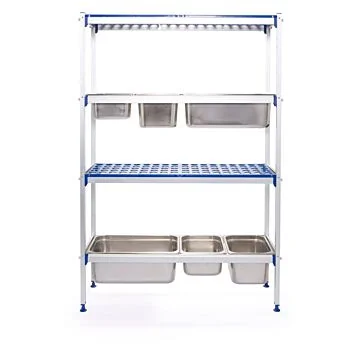 Hendi Regalsystem aus Aluminium für GN Behälter, 1120 x 355 x (H) 1685 mm