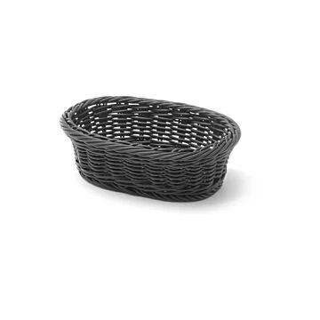 Hendi Brotkorb, oval, Schwarz, 190 x 120 x (H) 60 mm