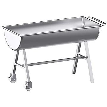 Contacto Mengmulde mit 2 Rädern und 2 Gleitfüßen 200l