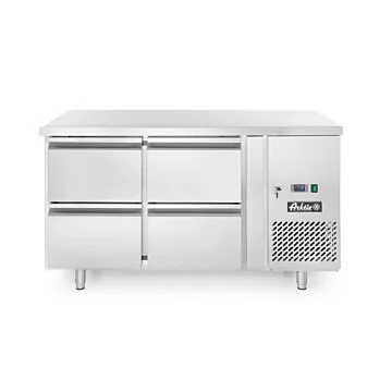 Hendi Kühltisch mit 4 Schubladen Profi Line 280 L, -2 / 8 ˚C, 230 V / 0,25 kW, R600a, 1360 x 700 x (H) 850 mm