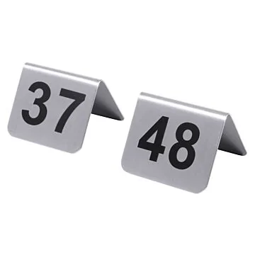Contacto Tischnummernschild mit Nummern 37 bis 48