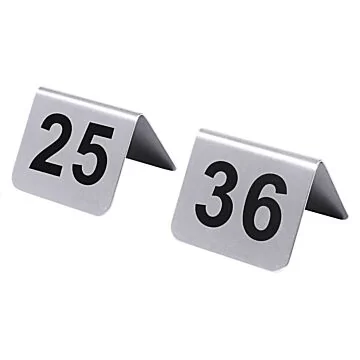 Contacto Tischnummernschild mit Nummern 25 bis 36