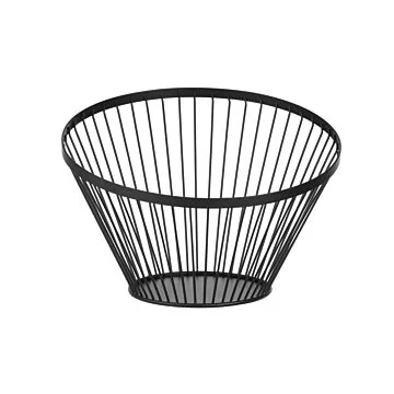 Hendi Obstkorb, abgerundet schwarz, ø 300 x (H) 250 mm
