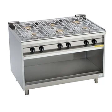 EKU Thermik 750 Gasherd PowerBurner GST-6-B beidseitig bedienbar