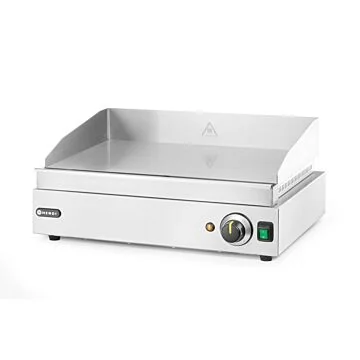 Hendi Grillplatte Profi Line, glatte Ausführung, 230 V / 2,4 kW, 550 x 420 x (H) 240 mm