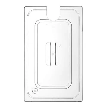 Hendi Gastronorm-Deckel mit Sous-Vide-Stick-Aussparung, GN 1/1, Polykarbonat transparent, 530 x 325 mm
