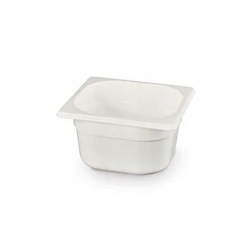 Hendi Gastronorm Behälter 1/6, GN 1/6, 1 L, Weiß, 176 x 162 x (H) 65 mm