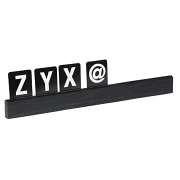 Contacto Buchstabenleiste, schwarz