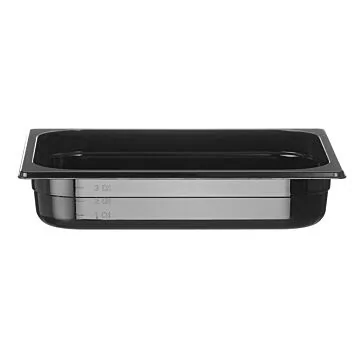 Hendi Gastronorm Behälter 1/2, GN 1/2, 4 L, Schwarz, 325 x 265 x (H) 65 mm