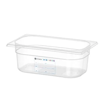 Hendi HACCP Aufbewahrungsbehälter, GN 1/4, 2,8 L, Transparent, 265 x 162 x (H) 100 mm