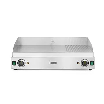 Hendi Grillplatte Profi Line, 2/3 glatt, 1/3 gerillt, 230 V / 3,5 kW, 720 x 530 x (H) 250 mm