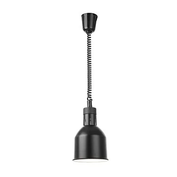 Hendi Höhenverstellbare Wärmelampe, zylinderförmig, Schwarz, 230 V / 0,25 kW, ø 175 x (H) 250 mm
