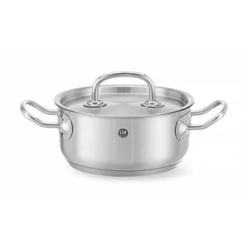 Hendi Bratentopf - mit Deckel, Kitchen Line, 1,5 L, ø 160 x (H) 75 mm