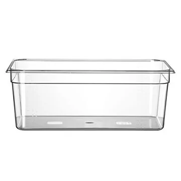 Hendi Gastronorm Behälter Polykarbonat transparent, GN 1/1, 28 L, 530 x 325 x (H) 200 mm