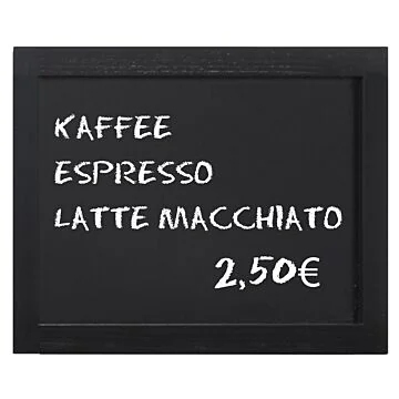 Contacto Wandtafel schwarz 400 x 300 mm