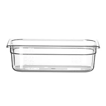  Hendi Gastronorm Behälter GN 1/3, 4 L, Polykarbonat transparent, 325 x 176 x (H) 100 mm