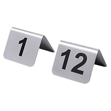 Contacto Tischnummernschild mit Nummern 1 bis 12