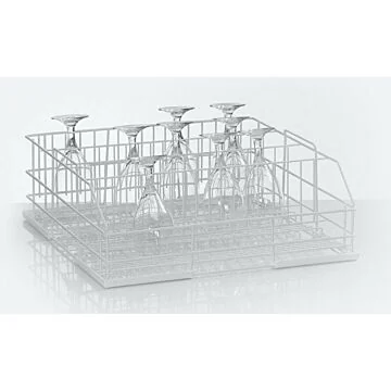 Winterhalter Gläserkorb Drahtgitter Größe L 4 Reihen Höhe 165/185 mm
