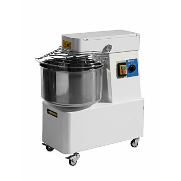 Hendi Spiralteigmaschine mit fixierter Schüssel - 32 L, 88 kg/h, 400 V / 1,1 kW, 435 x 750 x (H) 810 mm