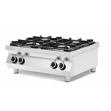 Hendi Gaskocher Kitchen Line 4 Brenner, Tischmodell, 19 kW, 800 x 700 x (H) 310 mm