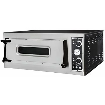 Hendi Pizza Ofen Basic 4, 1 Kammer, 45 / 455 ˚C, 400 V / 4,7 kW, 975 x 814 x (H) 413 mm