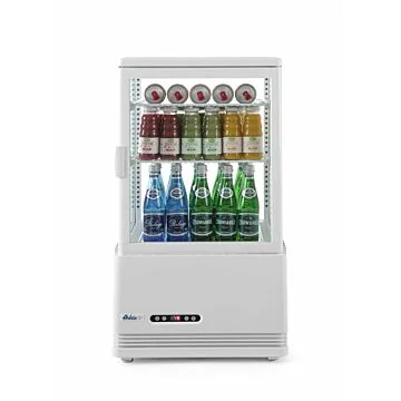 Hendi Aufsatz-Kühlvitrine 58 Liter, weiß, 2 / 6 ˚C, 230 V / 0,170 kW, R600a, 452 x 406 x (H) 816 mm