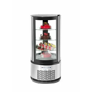 Hendi Kuchenvitrine, rund 100 L, 2 / 6 ˚C, 230 V / 0,21 kW, R600a, ø 480 x (H) 1030 mm