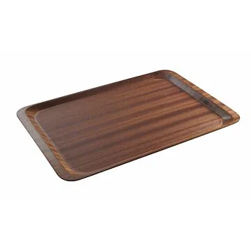 Hendi Serviertablett Woodform, Euronorm, Mahagoni, 370 x 530 mm