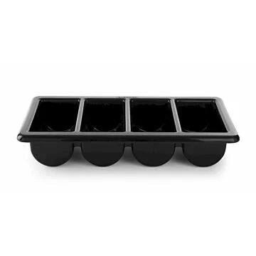 Hendi Besteckbehälter, Schwarz, 530 x 325 x (H) 100 mm