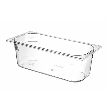 Hendi Eiscreme-Behälter Polykarbonat, 5 L, Schwarz, 360 x 165 x (H) 120 mm