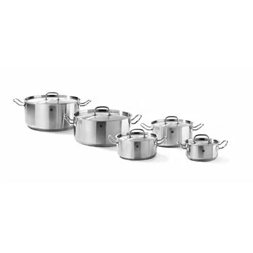 Hendi Bratentopf - mit Deckel, Kitchen Line, 1,5 L, ø 160 x (H) 75 mm