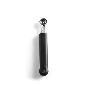 Hendi Kugelausstecher geriffelt, Schwarz, (L)150mm