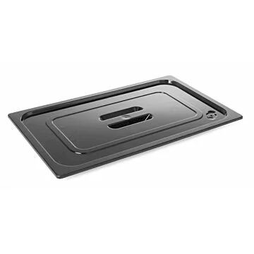 Hendi Gastronorm-Deckel, GN 1/4, GN 1/4, Schwarz, 265 x 162 mm