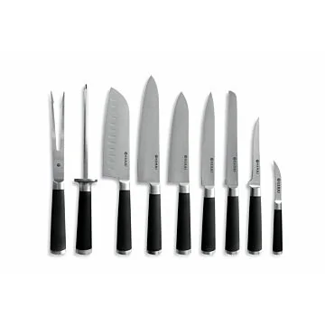 Hendi Messerset, 9-teilig, Schwarz, 445 x 260 x (H) 65 mm