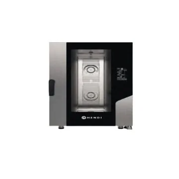 Hendi Konvektions-Dampfgarer Contact 7x GN 1/1 – Edelstahl-Kombidämpfer mit 7-Zoll-Touchscreen und Glastür