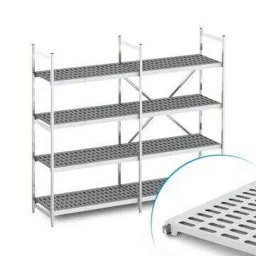 HUPFER Norm 12 Regal 2075 × 400 × 1800 mm R/KST - Abbildung ähnlich!