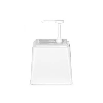 Hendi Pump-Soßenspender, weiß