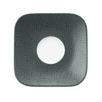 Seltmann Weiden COUP Fine Dining Fashion Kombi-Untere eckig groß 16x16 cm M5387, anthrazit 