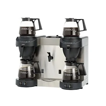 Animo Kaffeemaschine mit Heißwasserkocher M202W schwarz