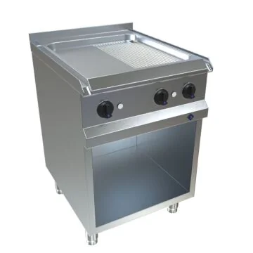 MKN Optima 700 Elektro Griddleplatte 600 FlexPower halb geriffelt