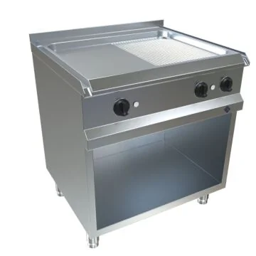 MKN Optima 700 Elektro Griddleplatte 800 MaxPower halb geriffelt