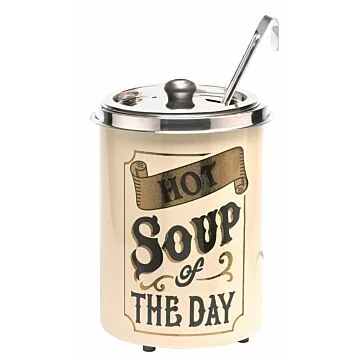 Neumärker Hot-Pot Suppentopf Hot Soup of the Day, mit Blattgold-Dekor