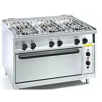 EKU Thermik 850 Gasherd PowerBurner mit Elektro-Jumbobackofen JGEH-6