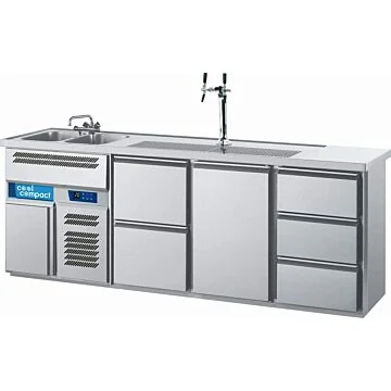 Cool Compact Getränketheke 1B 3 Kühlabteile