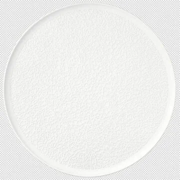 Seltmann Weiden NORI Platte rund 37,5 cm Vollrelief, Bisquit weiß