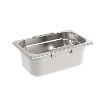 Rieber GastroNorm-Behälter GN 1/4 - 100 mm versenkbare Griffe
